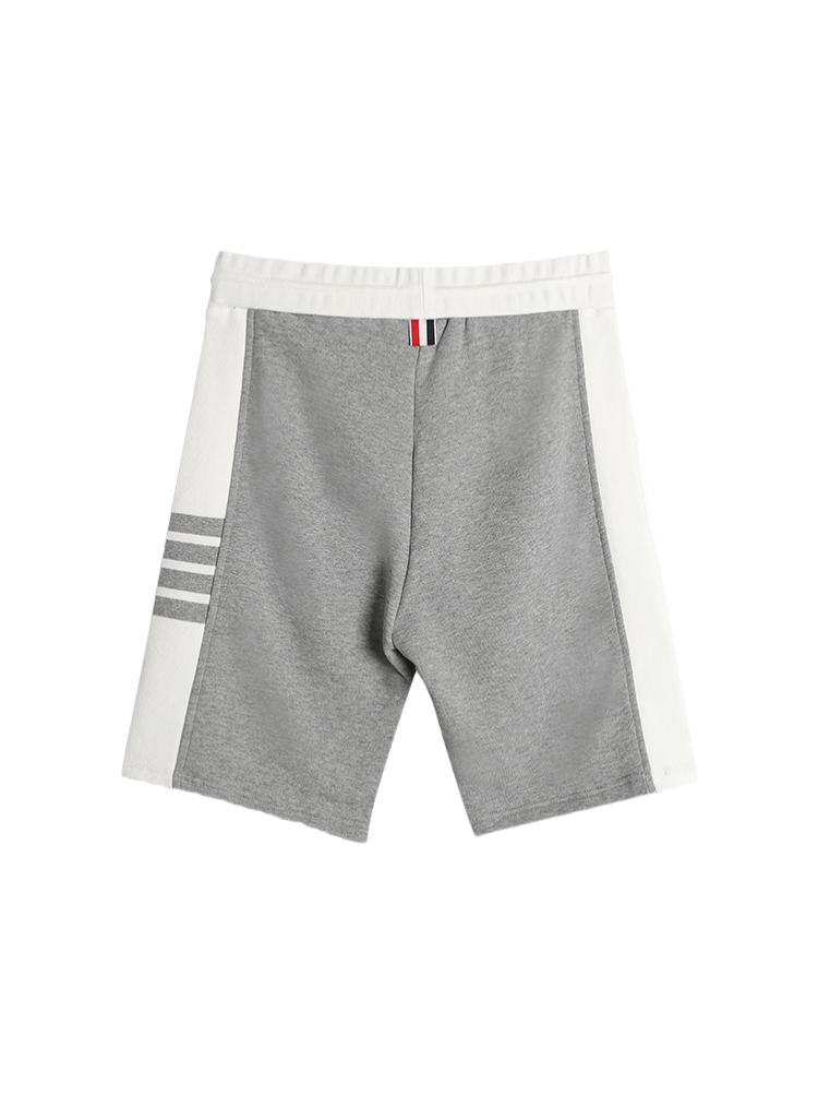 White side four bar shorts