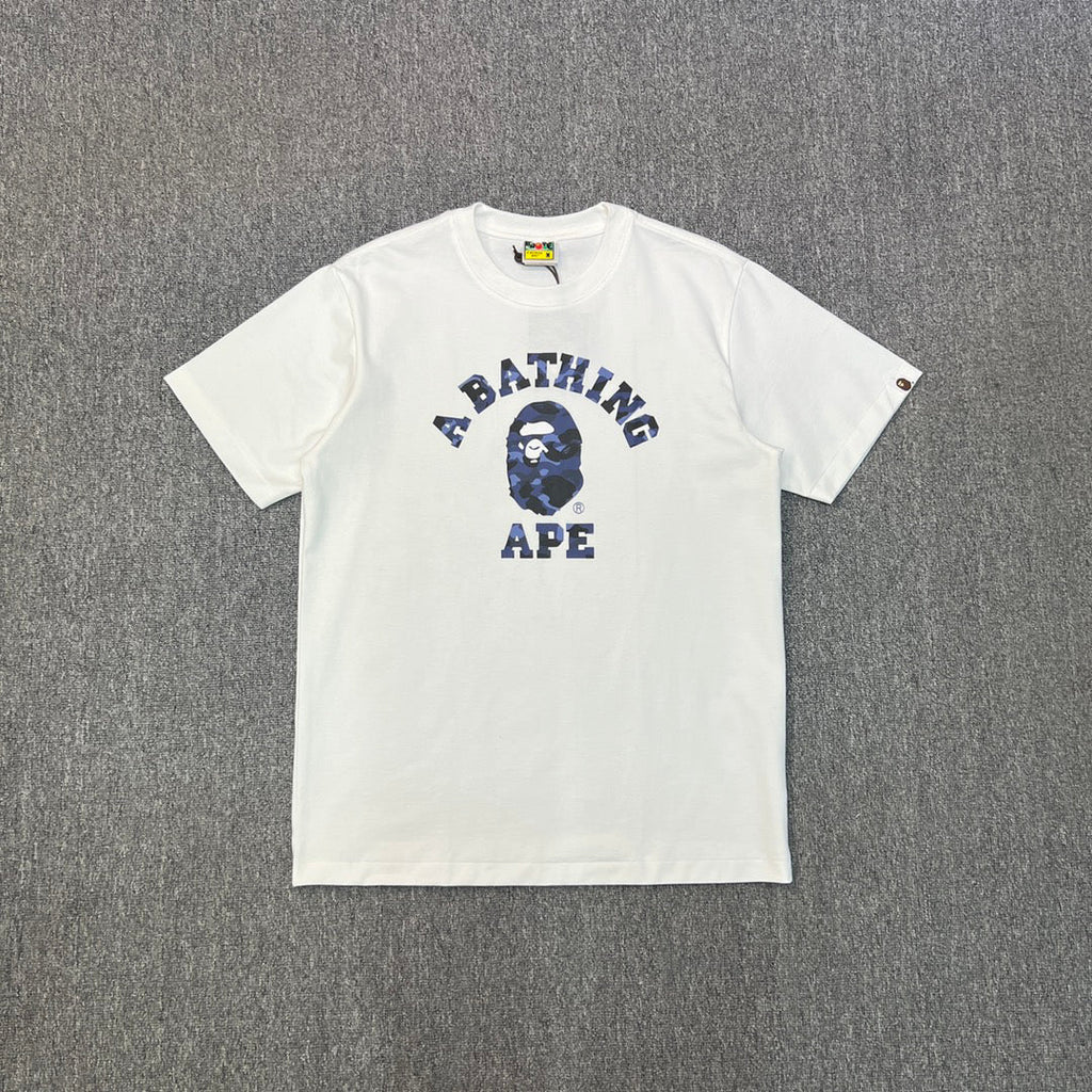 BAPE College Logo Colour Camo Oversized Unisex T-Shirt