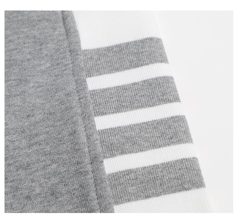 White side four bar shorts