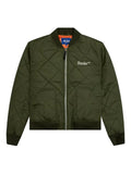 Awake NY logo-embroidered quilted bomber jacket