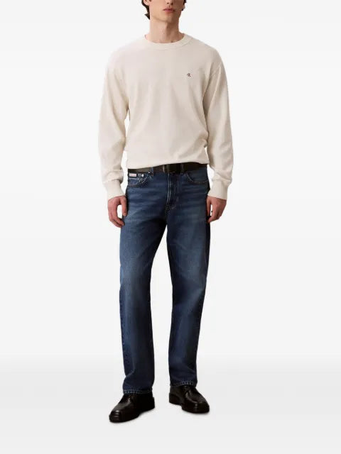 Calvin Klein logo-detail crew-neck sweater