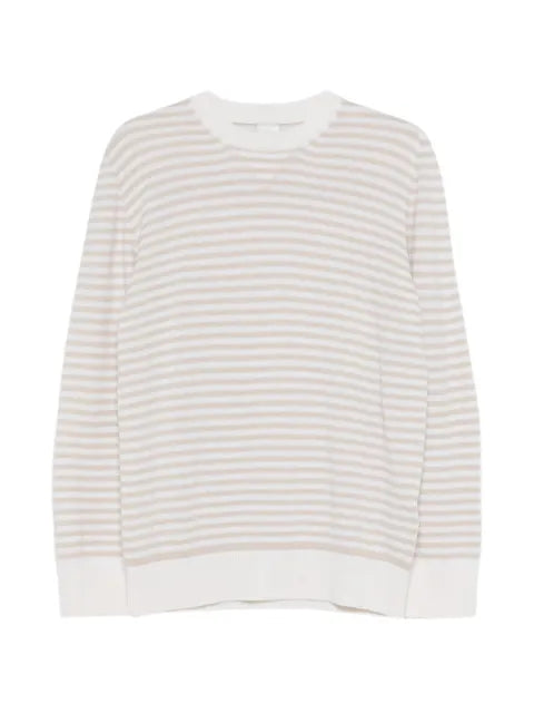 Eleventy striped crewneck jumper