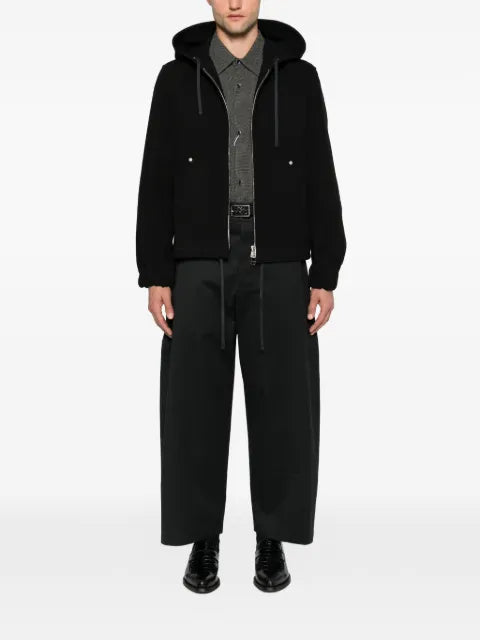 SAGE NATION drawstring-hood zip-up jacket