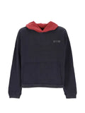 FOUND Distressed logo-print hoodie