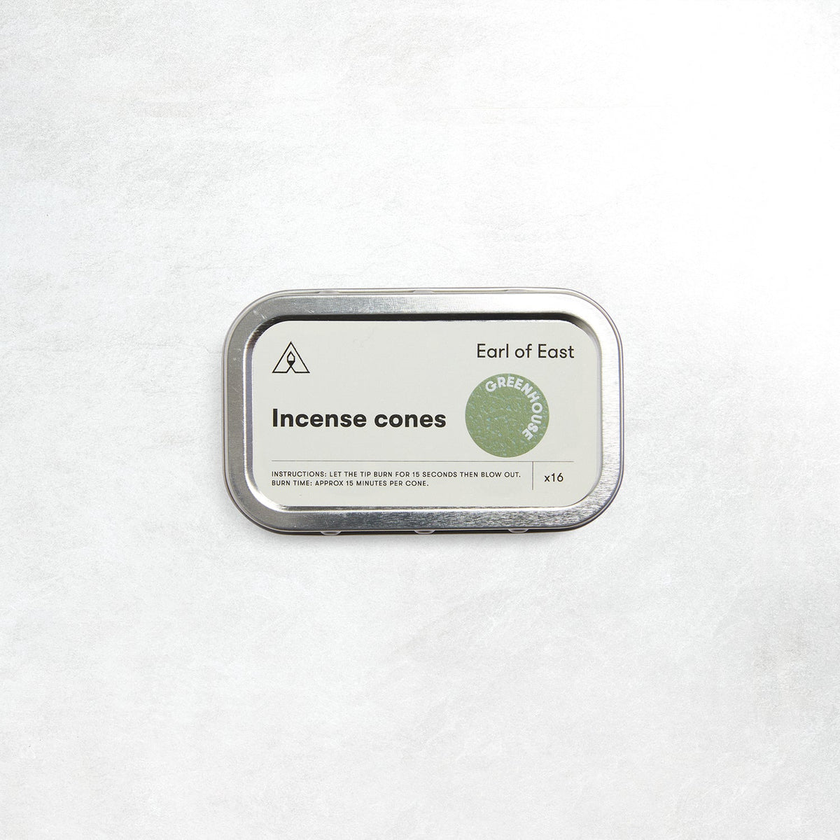 Earl of East Incense Cones: Greenhouse