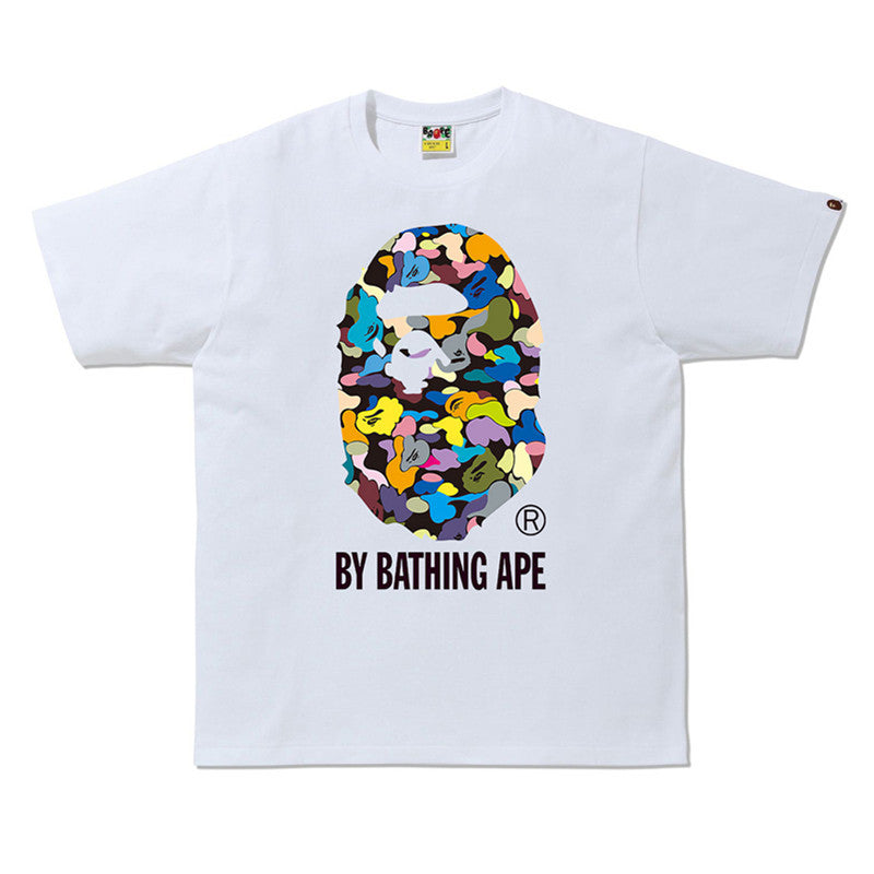 Bape Baby Milo Multi‑Print Graphic Oversized Tee Streetwear Unisex