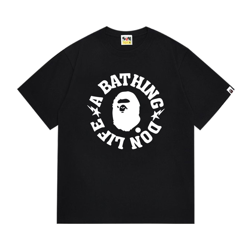BAPE Circular Graphic Short-Sleeve T-Shirt - White, Black