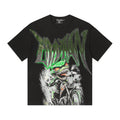 MIXED EMOTION Green Graphic Rhinestone T-Shirt