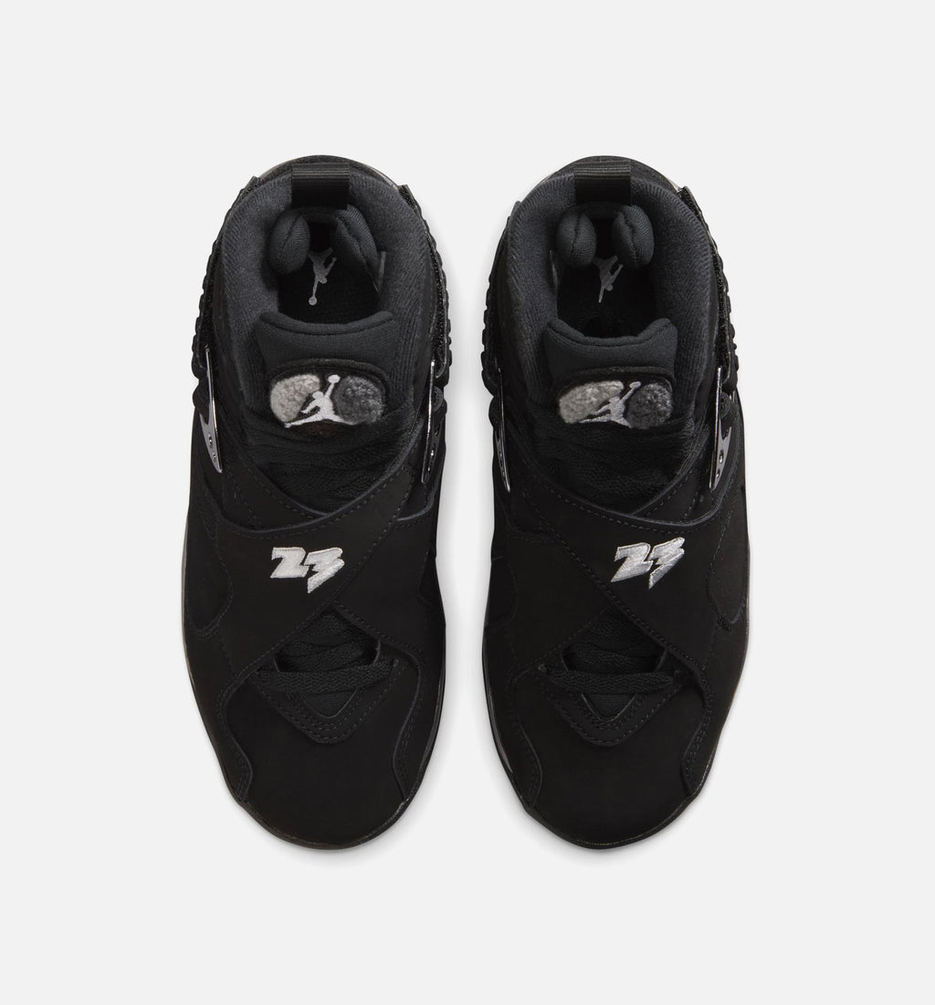 Air Jordan 8 Retro 'Chrome' Grade School - Black/White/Light Graphite