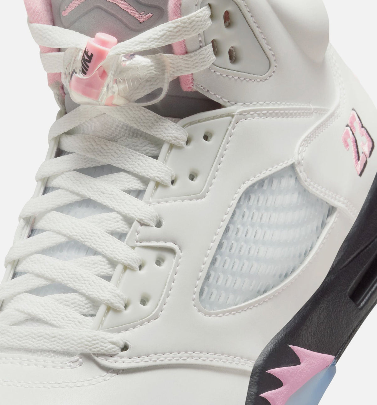 Air Jordan 5 Retro Medium Soft Pink – Men's Lifestyle Shoe in White/Soft Pink/Black
