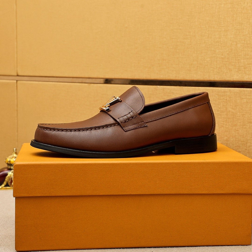 Louis Vuitton Brown Buckle Loafers - Dark Outsole